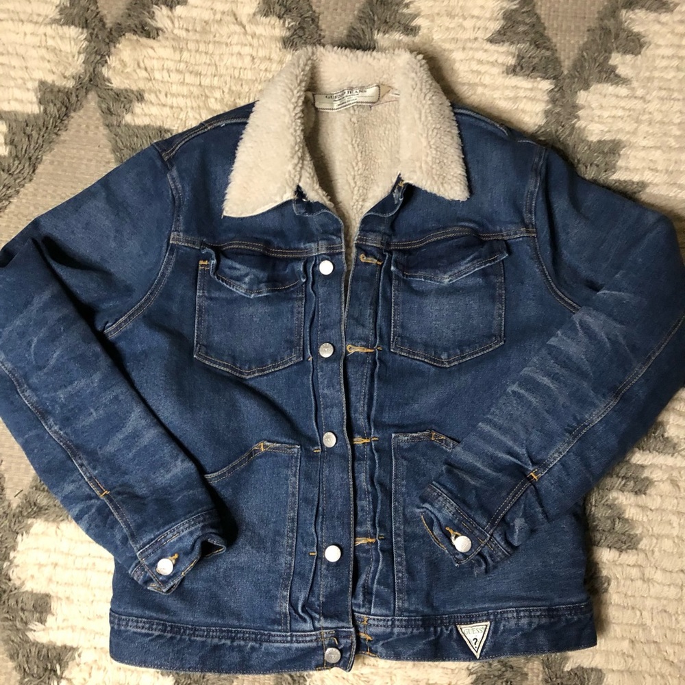 Vintage Guess jean Sherpa jacket